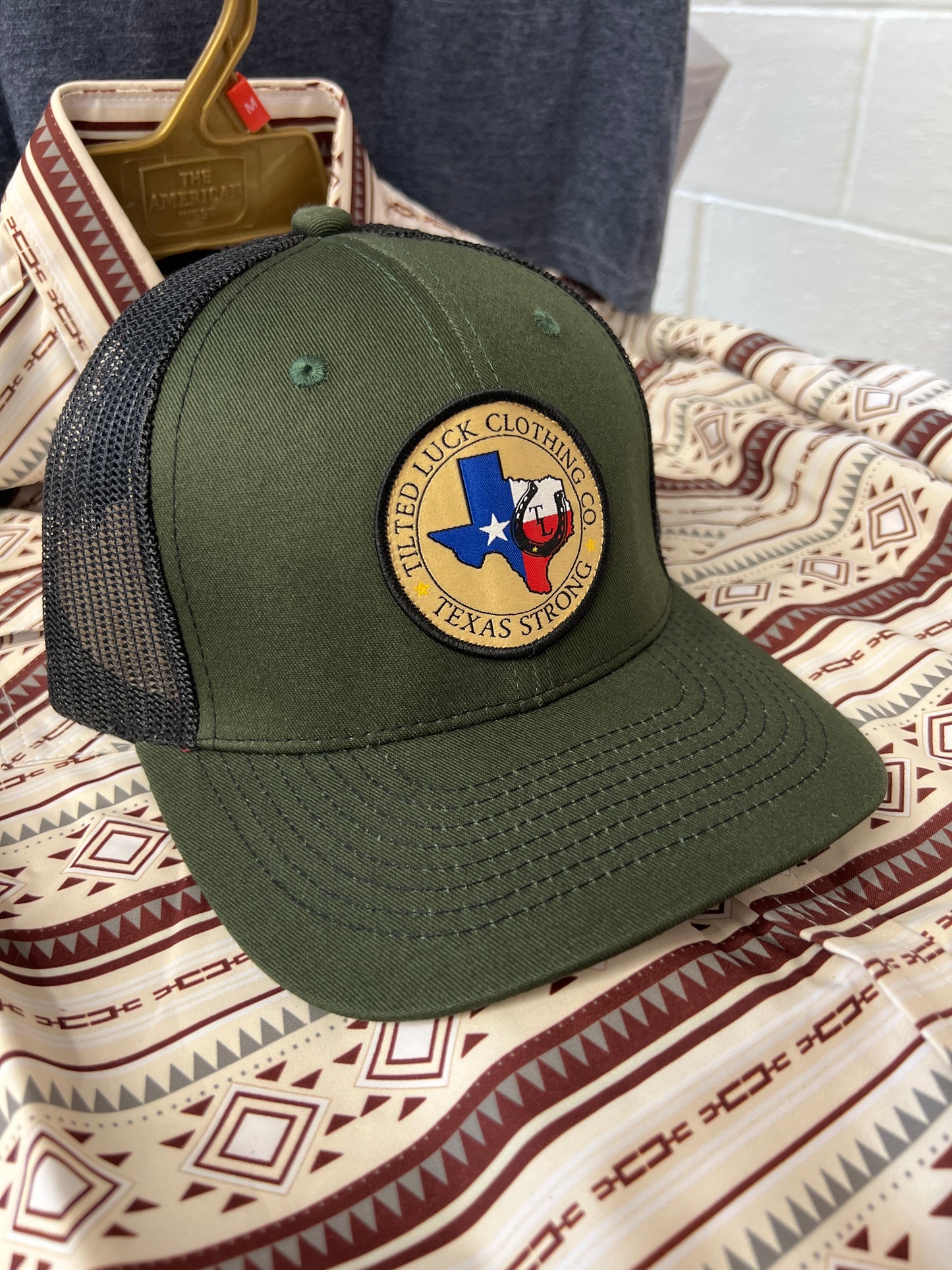 Texas Strong Snapback OD Green