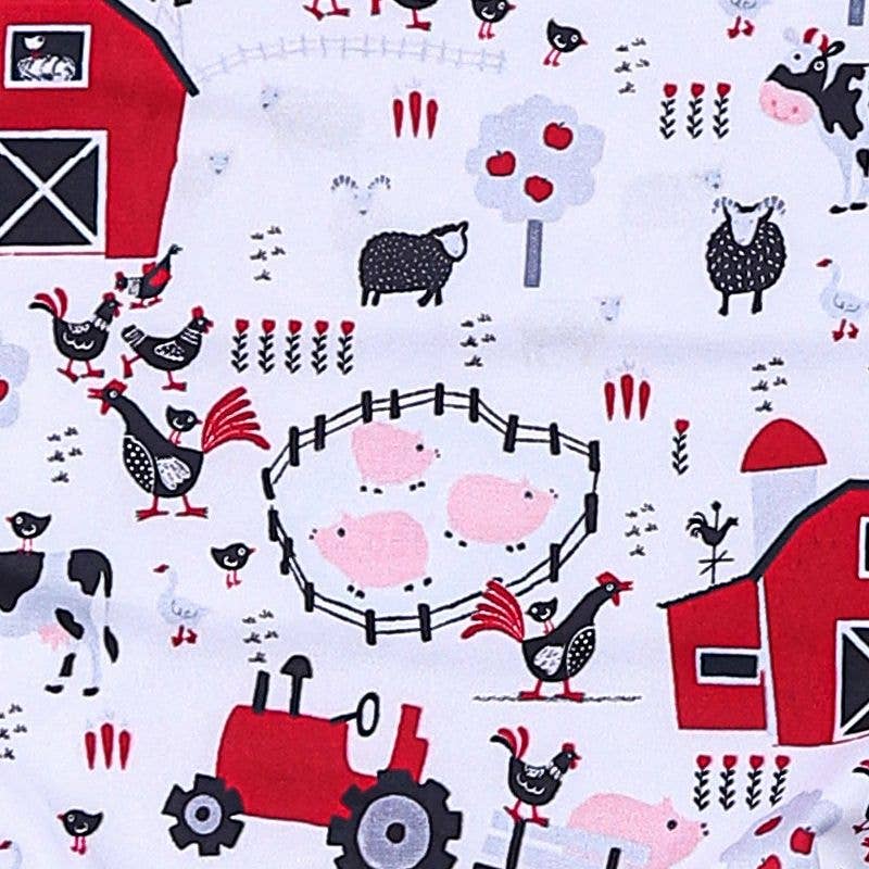 Red Barn Romper onesie