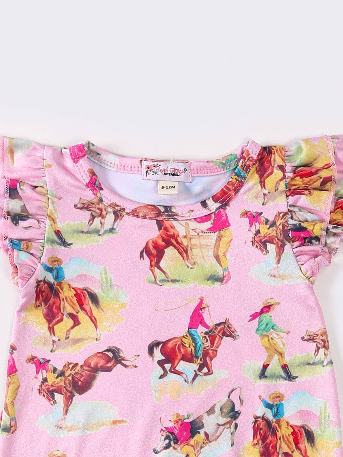 Pink Rodeo Baby Romper