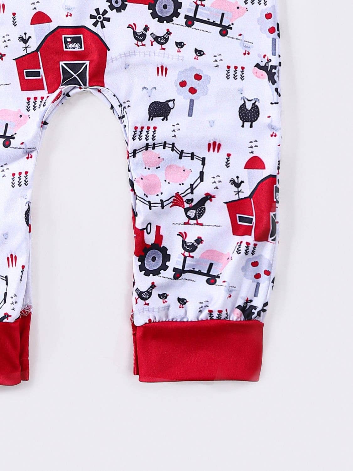 Red Barn Romper onesie