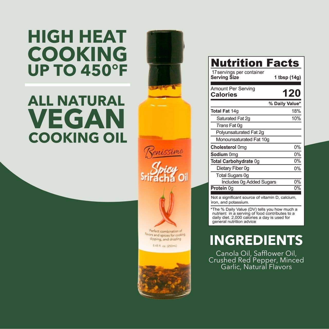 Benissimo Sriracha Oil 8.45 oz
