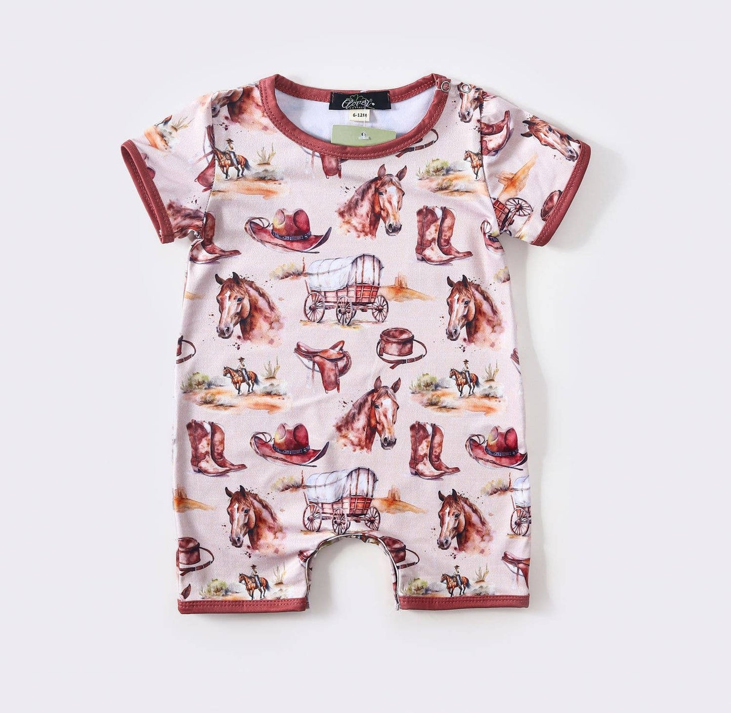 Horse & Wagon Romper onesie