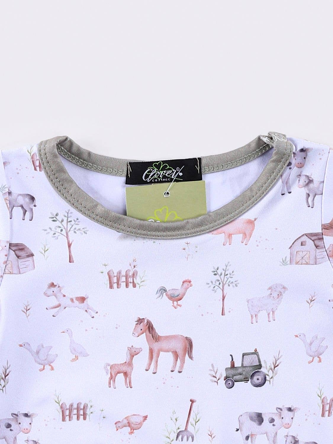 Mini Farm Romper onesie