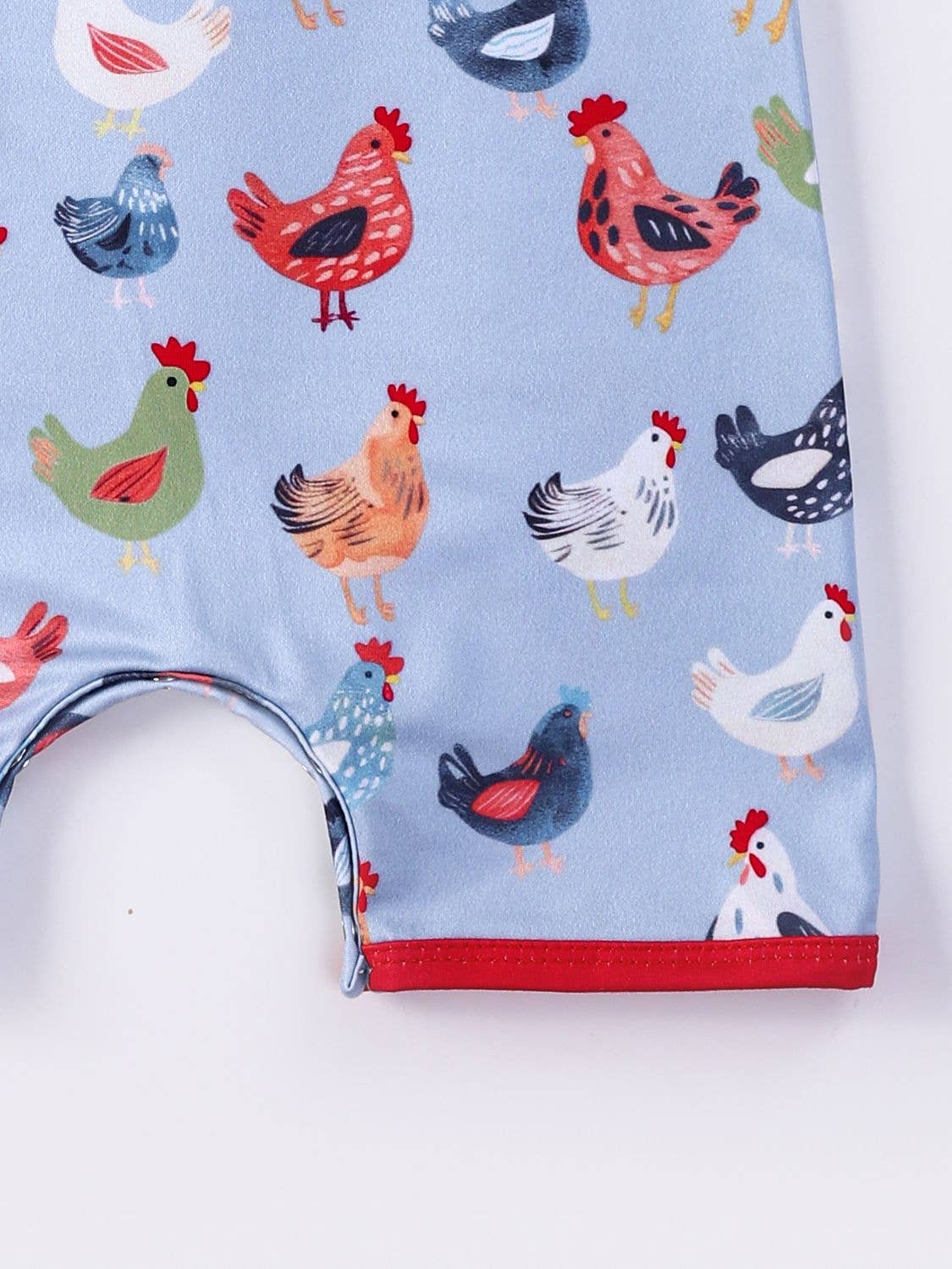 Blue Chicken Romper onesie