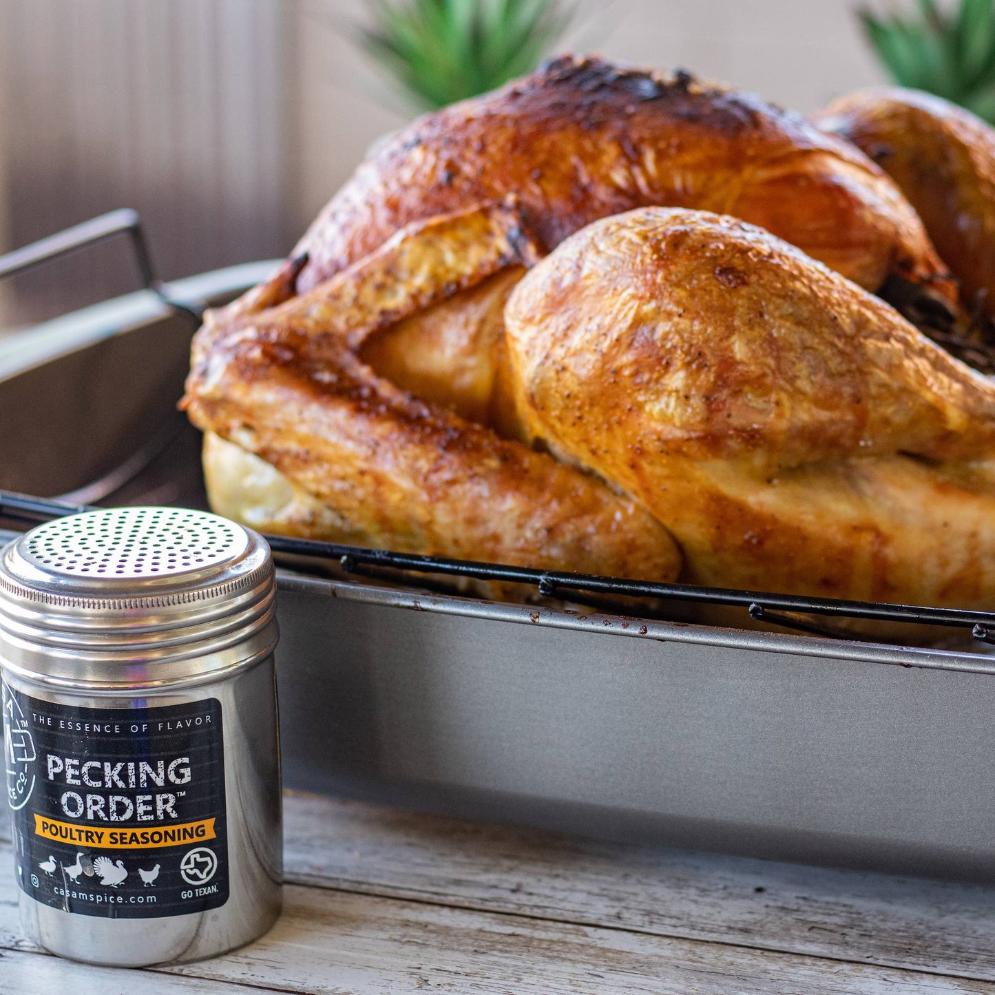 Pecking Order Poultry Seasoning - Stainless Steel Shaker