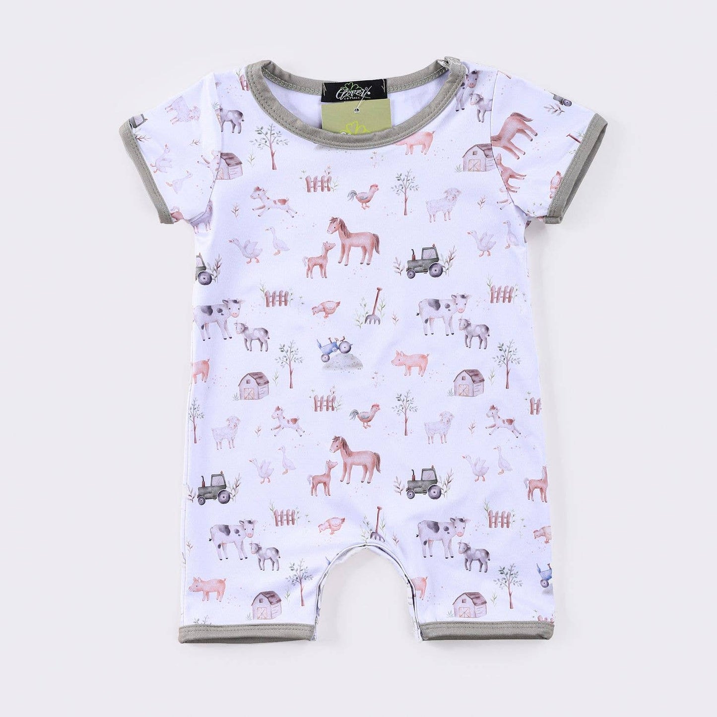 Mini Farm Romper onesie