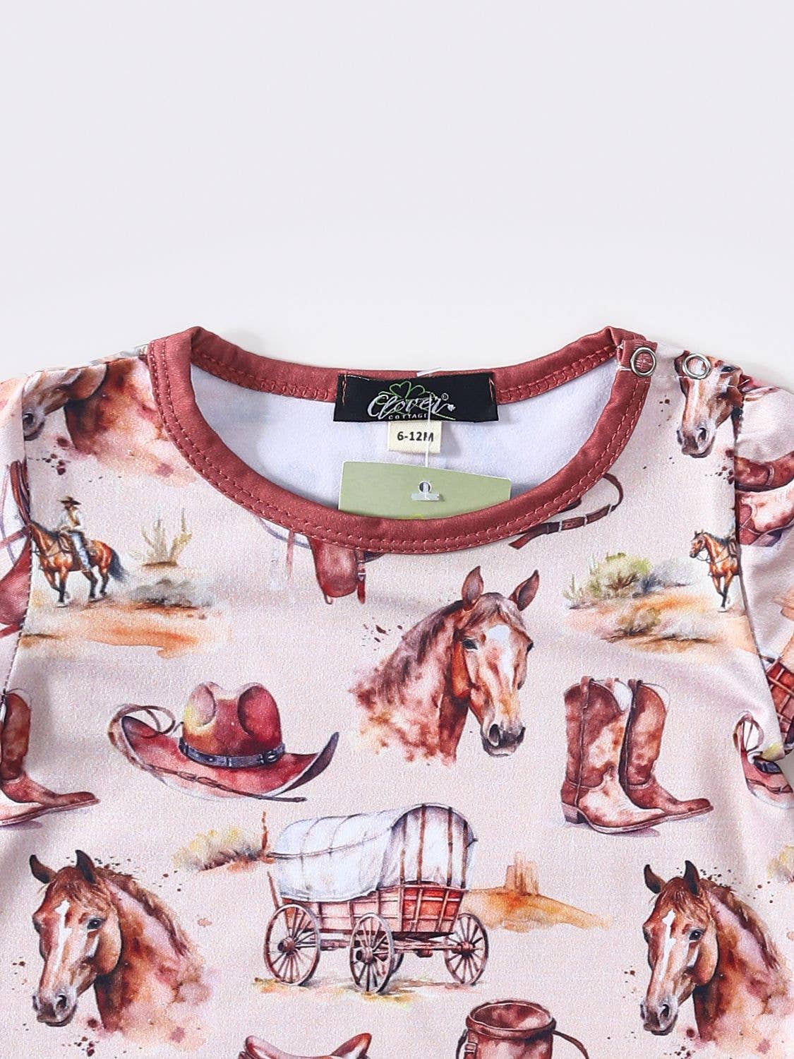 Horse & Wagon Romper onesie