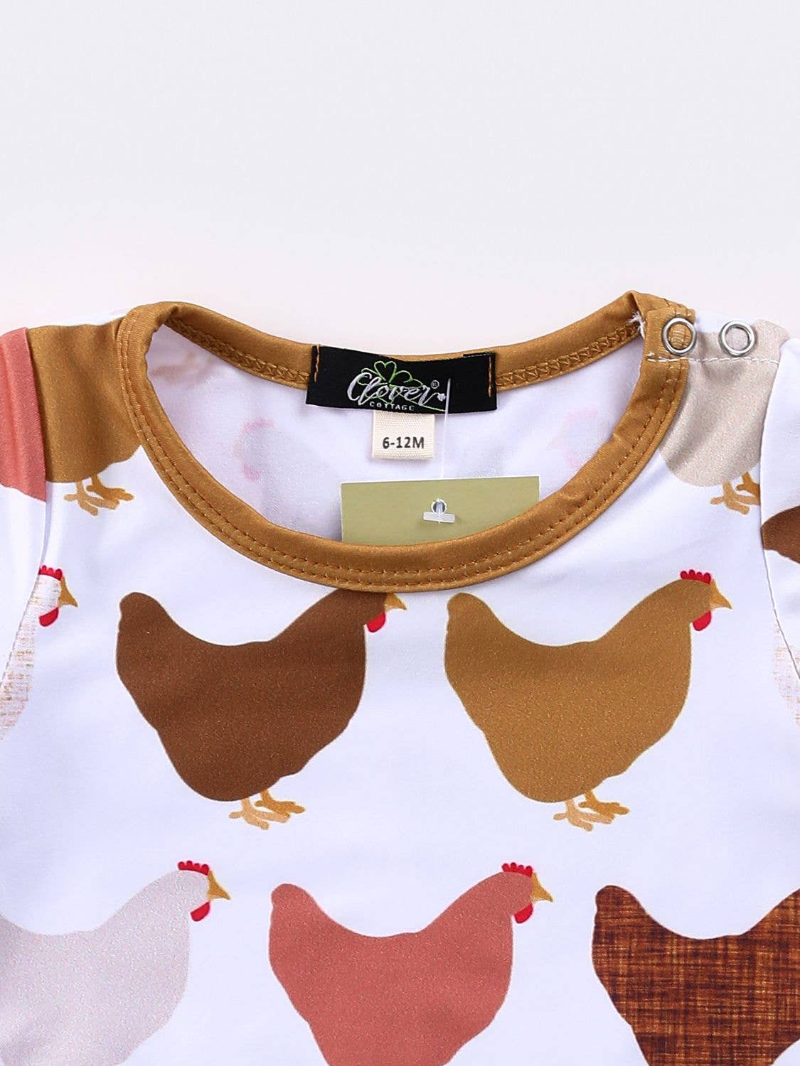 Coyote Chicken Romper onesie