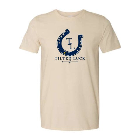 New!!! Tilted Luck Cursive Arrow T-Shirt