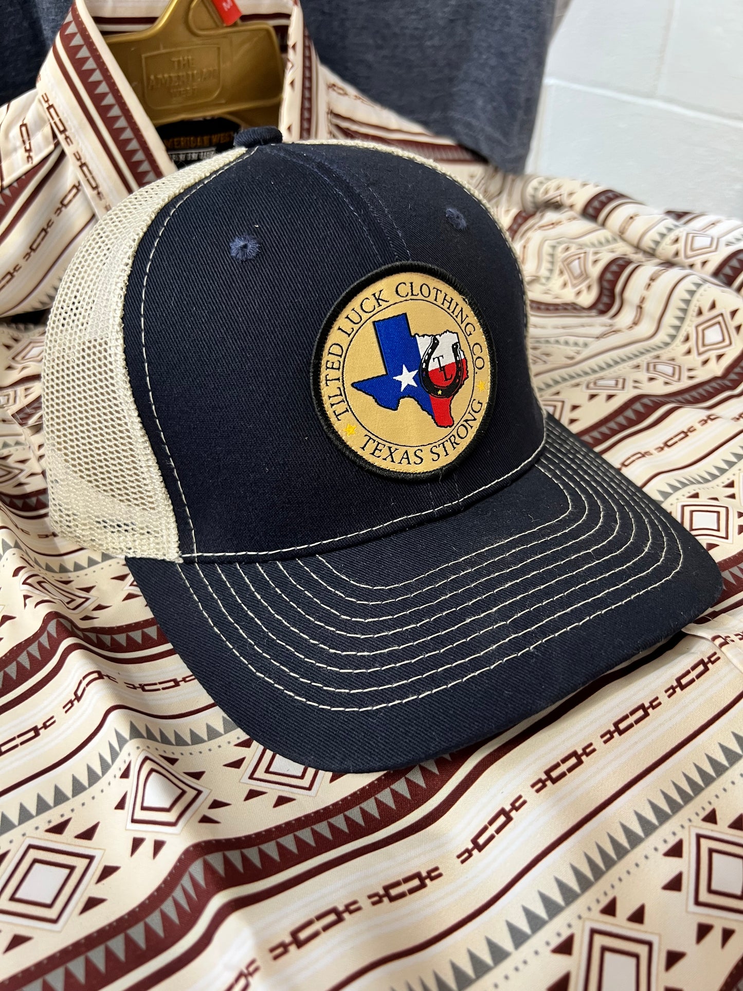 Texas Strong Snapback Navy Blue
