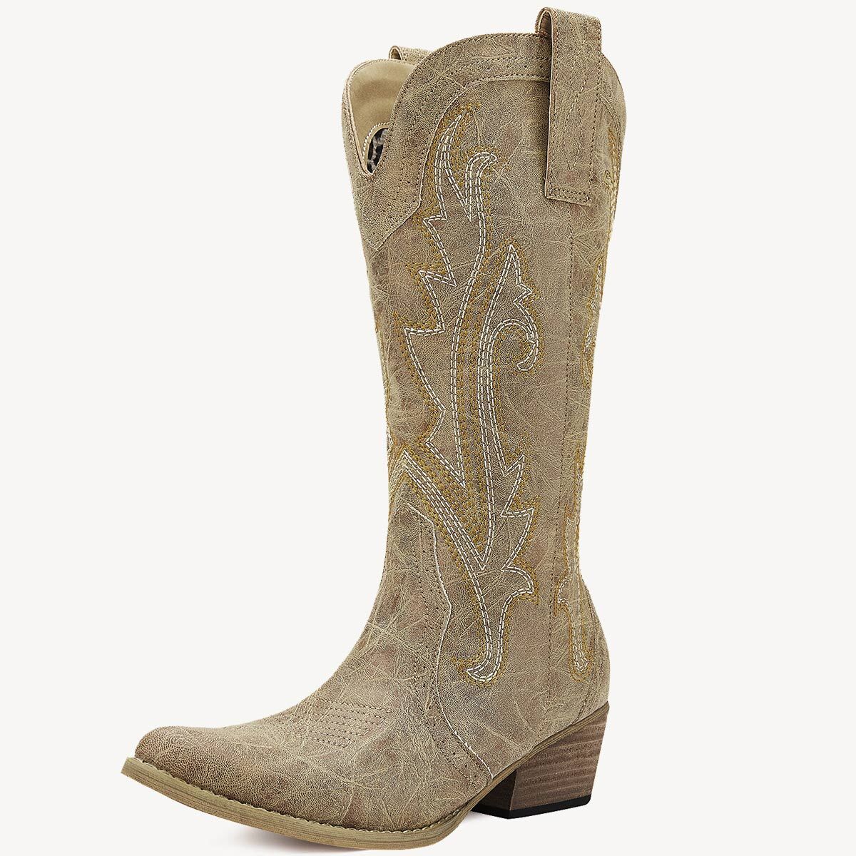 Women Rollda Western Cowgirl Boots