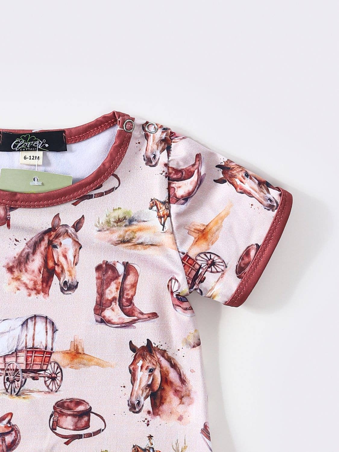 Horse & Wagon Romper onesie
