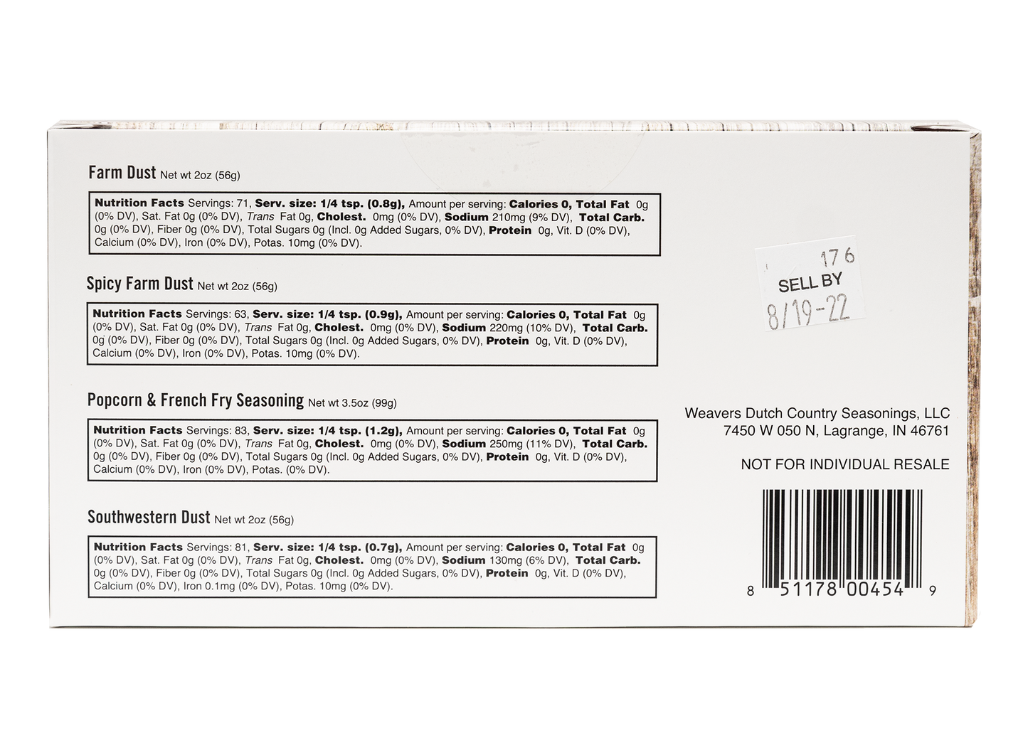 Farmer's Grilling & Smoking Sampler Seasoning