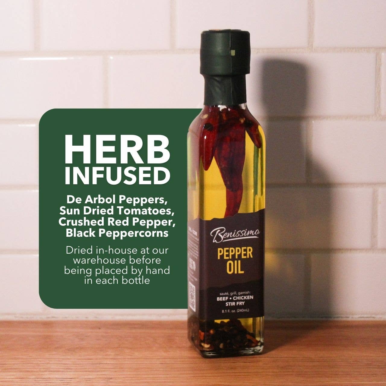 Benissimo Pepper Oil 8.1 oz