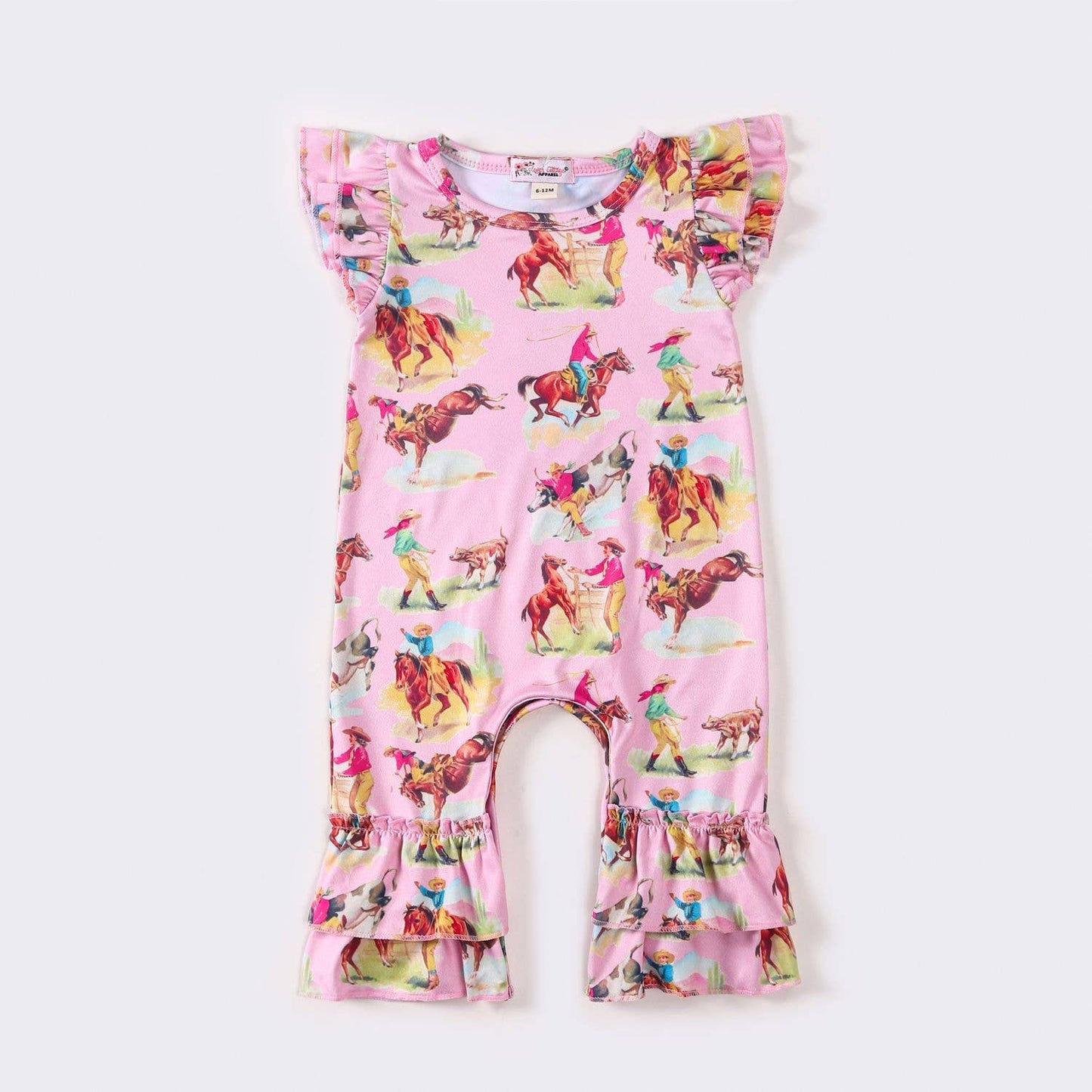 Pink Rodeo Baby Romper