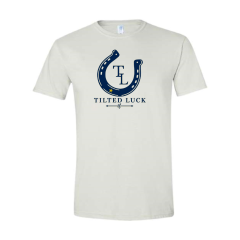 New!!! Tilted Luck Cursive Arrow T-Shirt