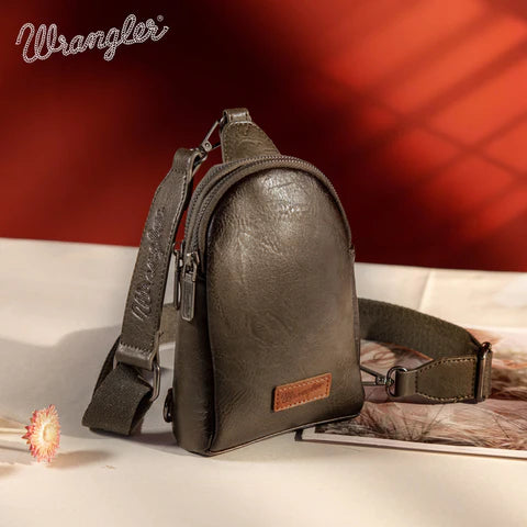 Wrangler Sling Bag Crossbody Chest Bag Camo-Camo