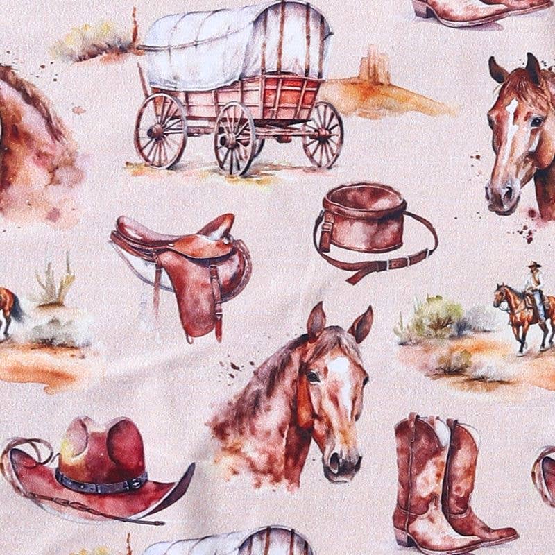 Horse & Wagon Romper onesie