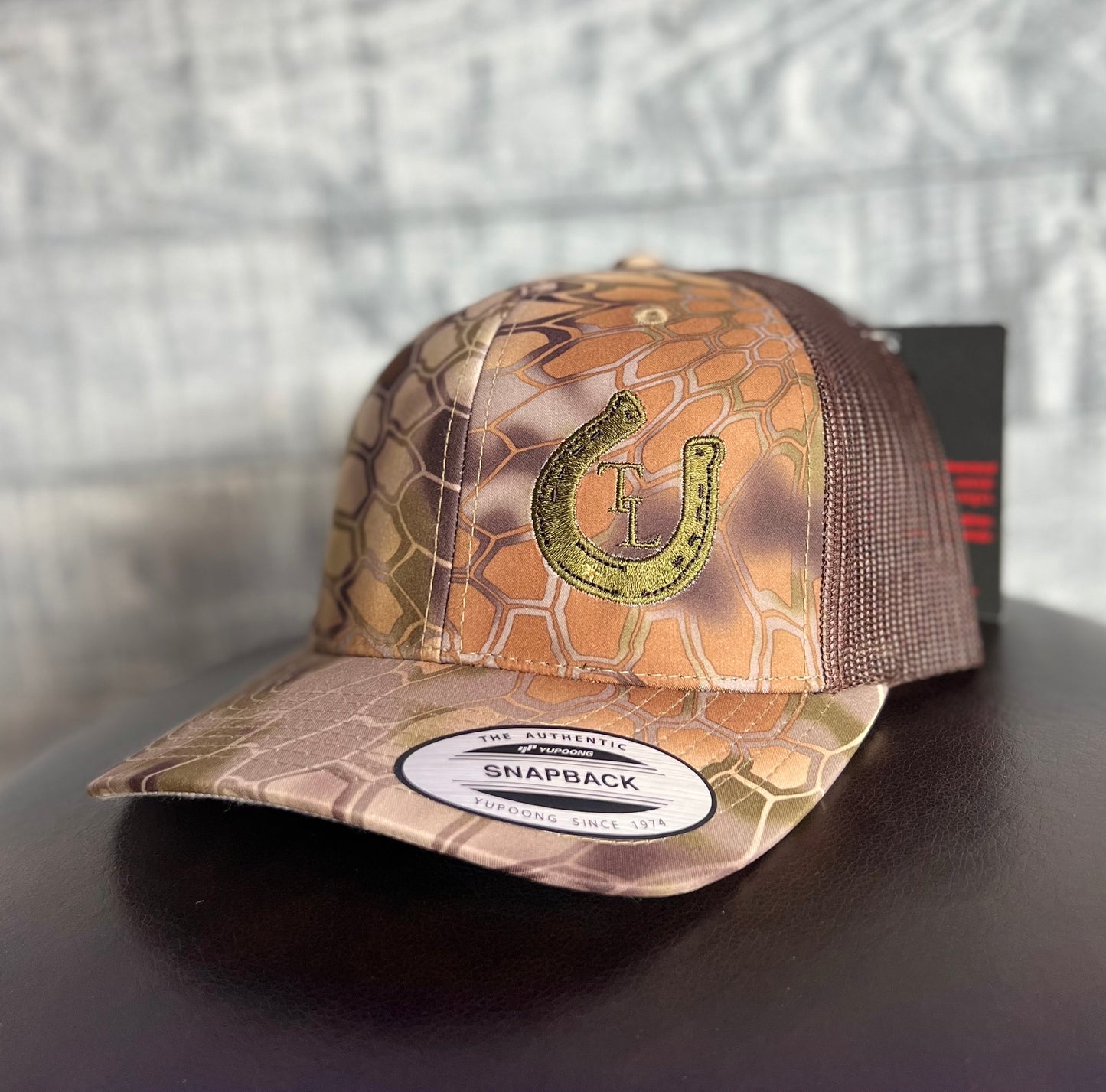 Camo Branded Tilted Luck Snapback