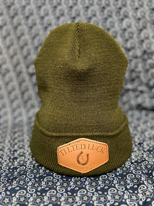 Leather Cuffed Beanie