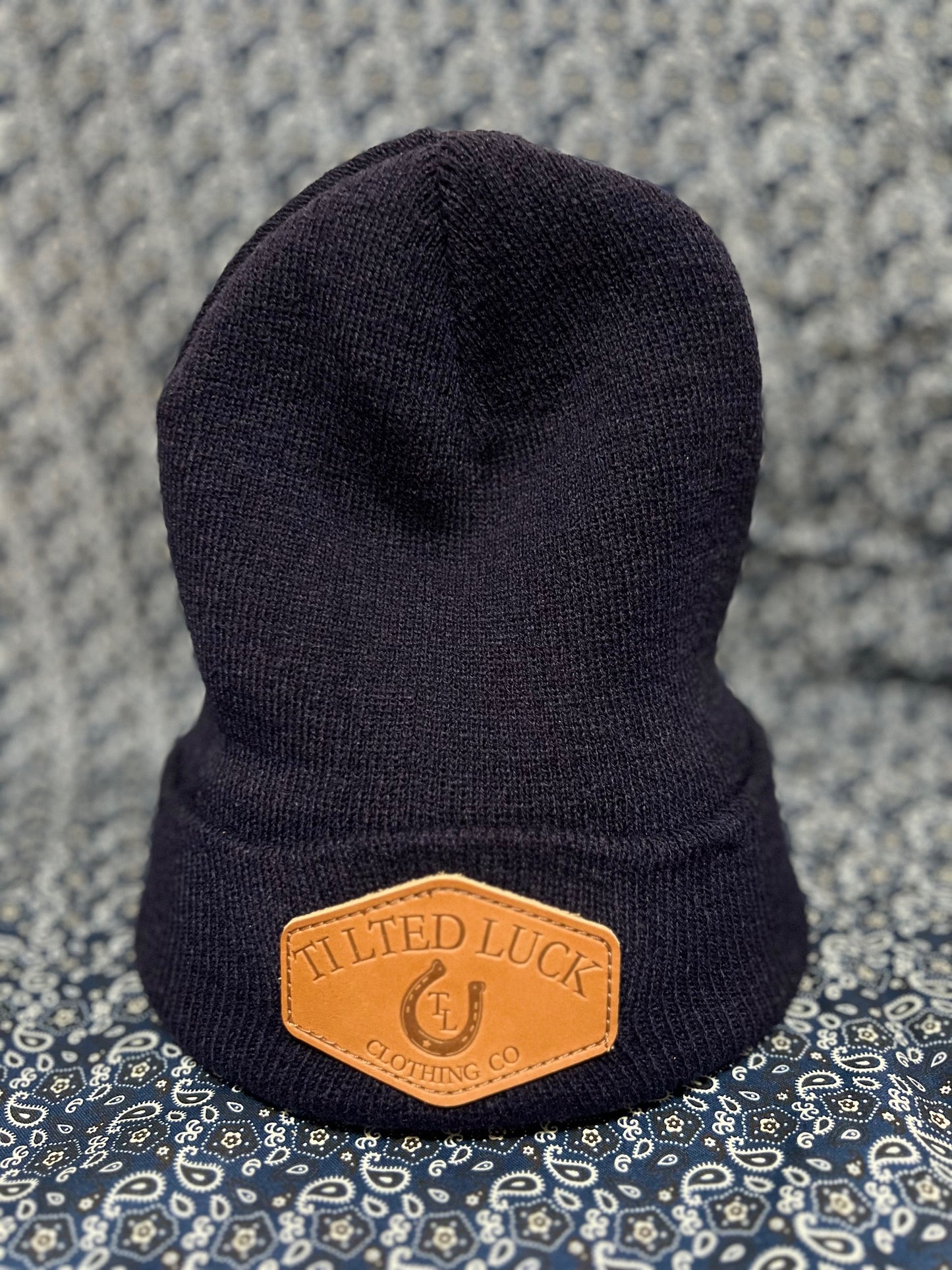 Leather Cuffed Beanie